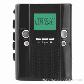 Walkman cassette recorder with FM/AM radio function